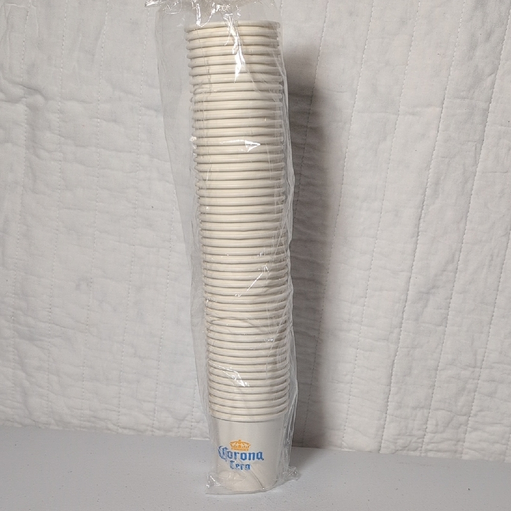 Corona Cero White Disposable Shot Cups